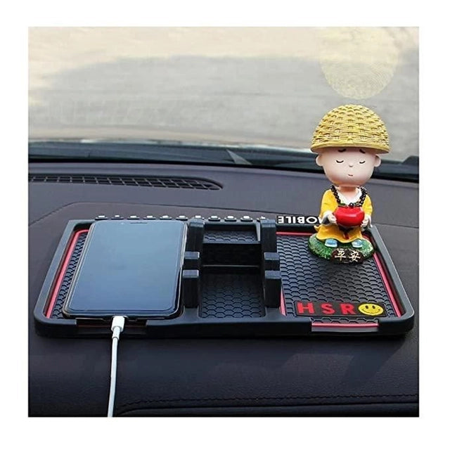 Anti-Slip Silicone Car Phone Holder – Dashboard GPS & Mobile Mount Stand