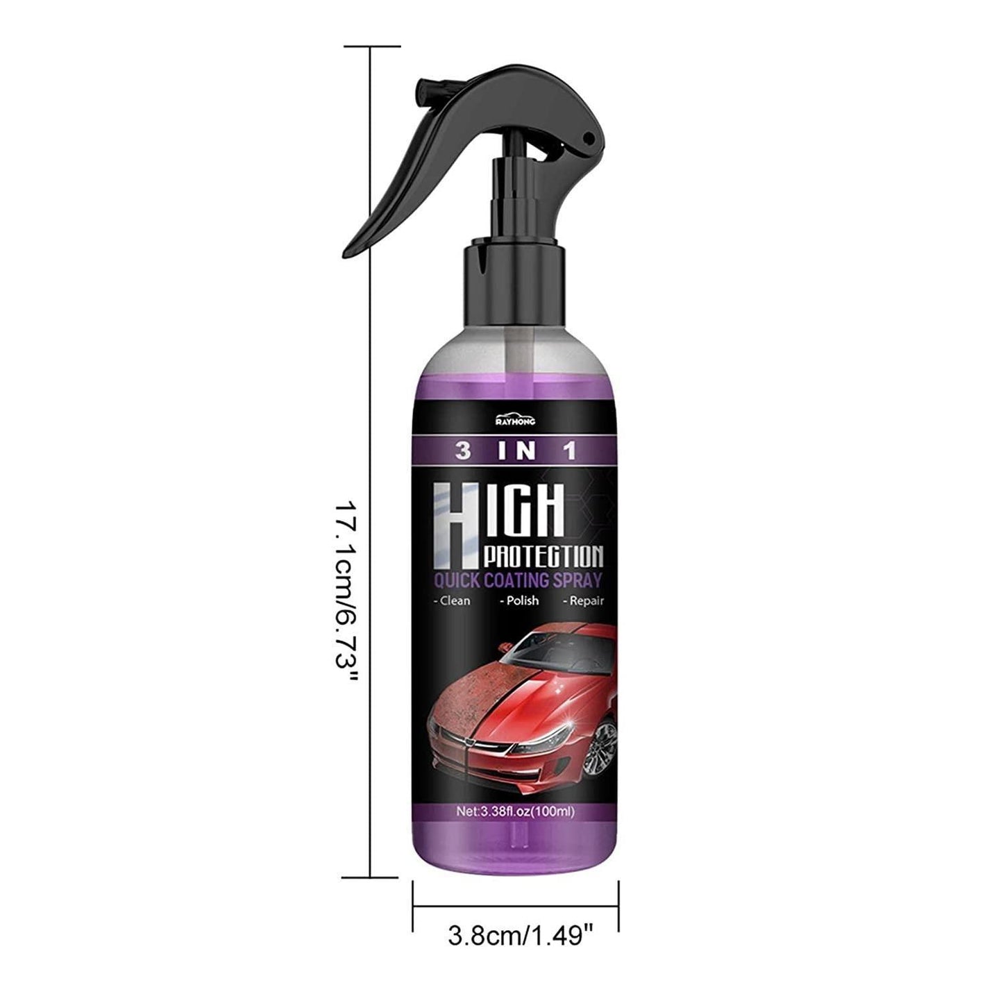 Nano Coating Scratch Repair & Car Polish Spray (Pack of 2))
