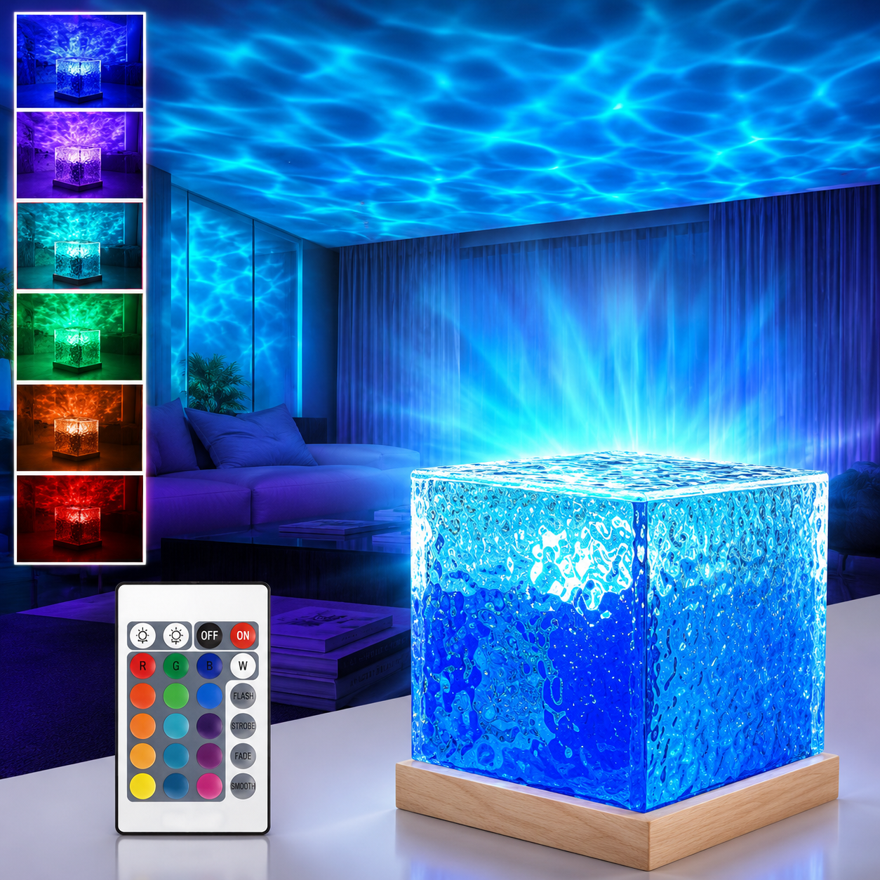 Dynamic Water Ripple Projection Light