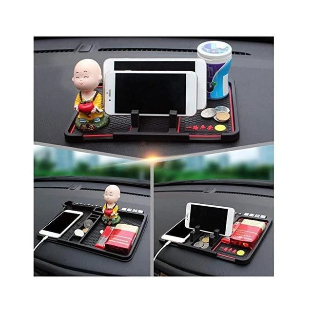 Anti-Slip Silicone Car Phone Holder – Dashboard GPS & Mobile Mount Stand