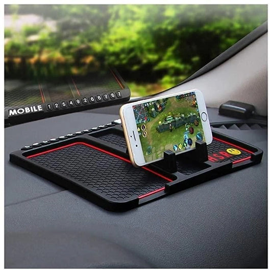 Anti-Slip Silicone Car Phone Holder – Dashboard GPS & Mobile Mount Stand