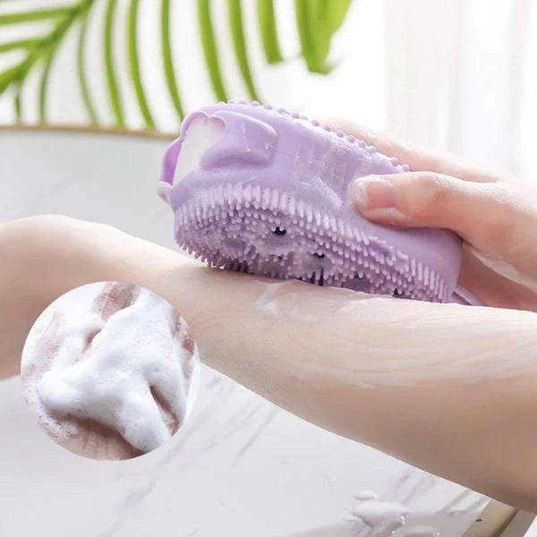 Silicone Bubble Bath Spa Super Soft Body Scrubbing Brush